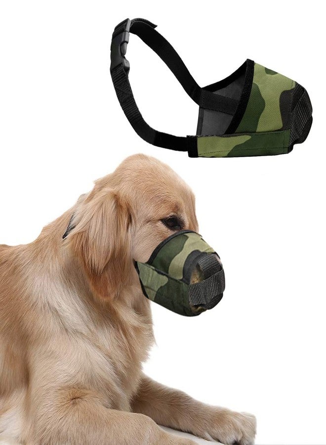 Western Era Camouflage Dog Muzzle - Adjustable Soft Breathable, Nylon Mouth Guard Cover for Small, Medium and Large Dogs, Anti Chewing, Barking & Biting (Medium) - Image 1